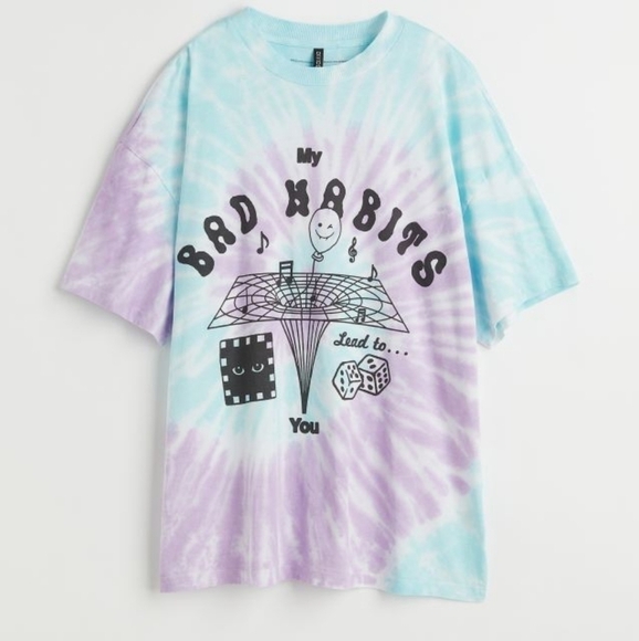 H&M Ed Sheeran Oversized Tie-Dye T-Shirt - Picture 4 of 11